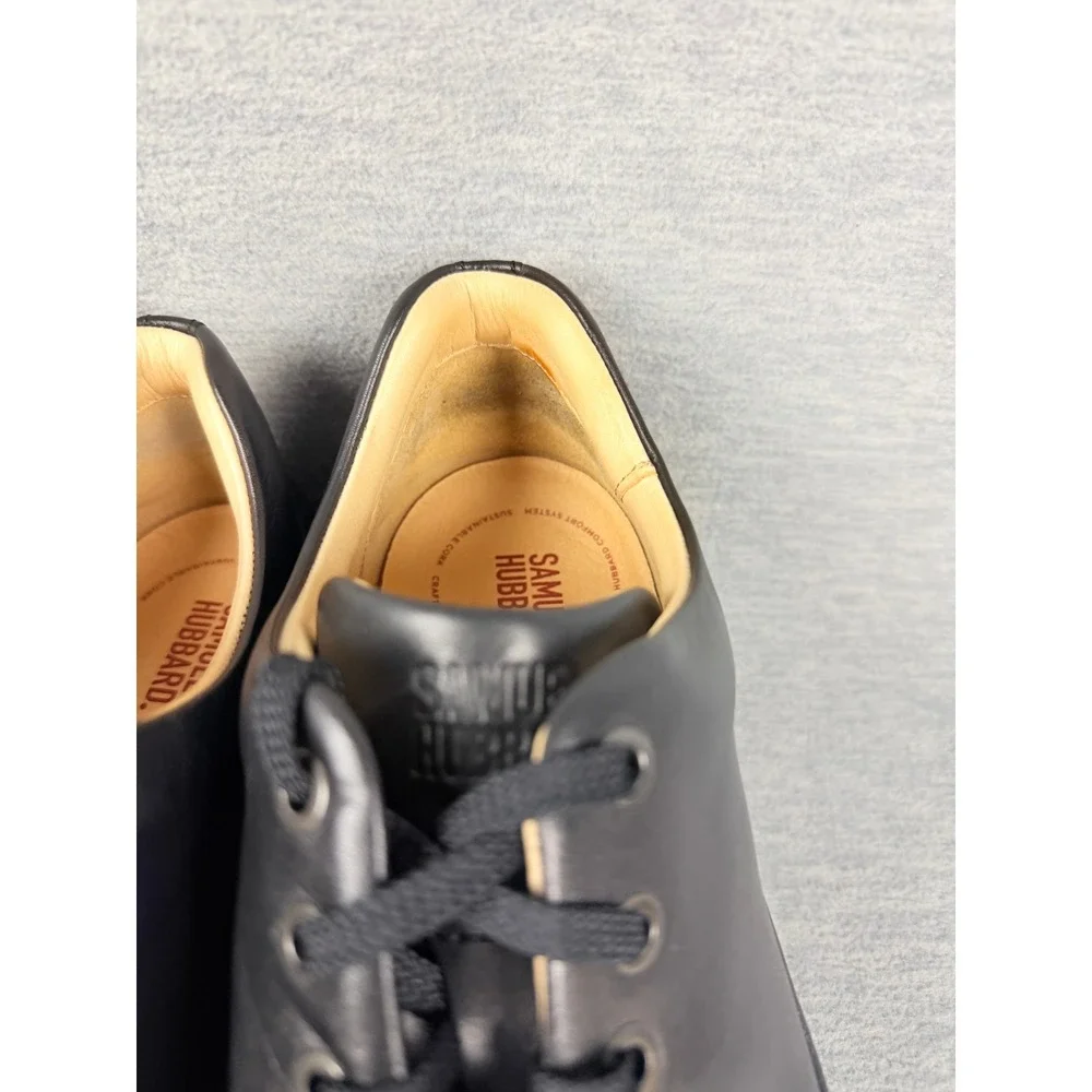 Samuel Hubbard Dress Fast Black Leather Oxfords Mens 11.5 M1310-068 Vibram Sole